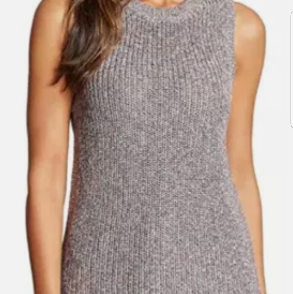 ELLA MOSS Blue Sleeveless Pullover Sweater Size L